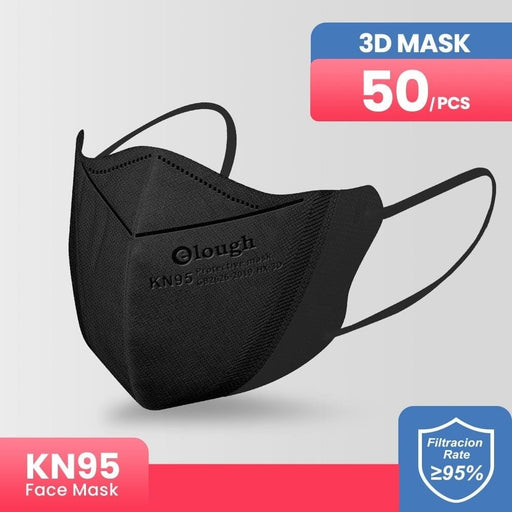 4 Layer 3d Kn95 Face Masks Black 50 Pack