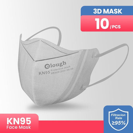 4 Layer 3d Kn95 Face Masks Gray 10 Pack