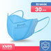 4 Layer 3d Kn95 Face Masks Light Blue 30 Pack