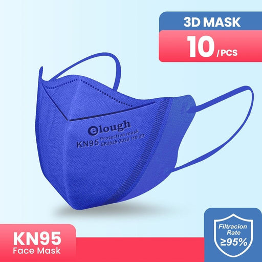 4 Layer 3d Kn95 Face Masks Navy Blue 10 Pack