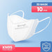 4 Layer 3d Kn95 Face Masks White 10 Pack