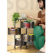 4 Tier Steel Round Rotating Kitchen Cart Multi-functional