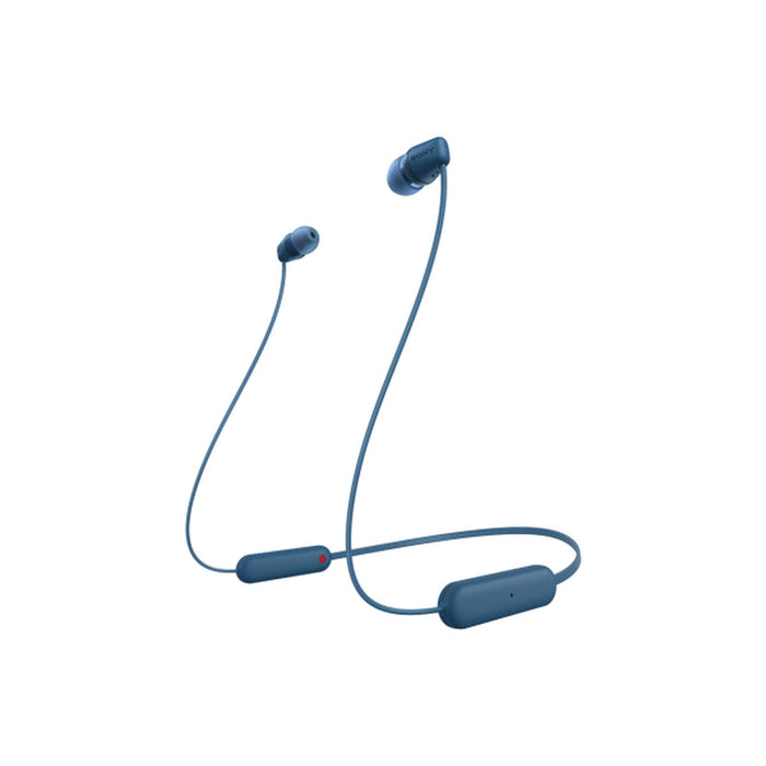 Bluetooth Headphones By Sony WiC100 Blue