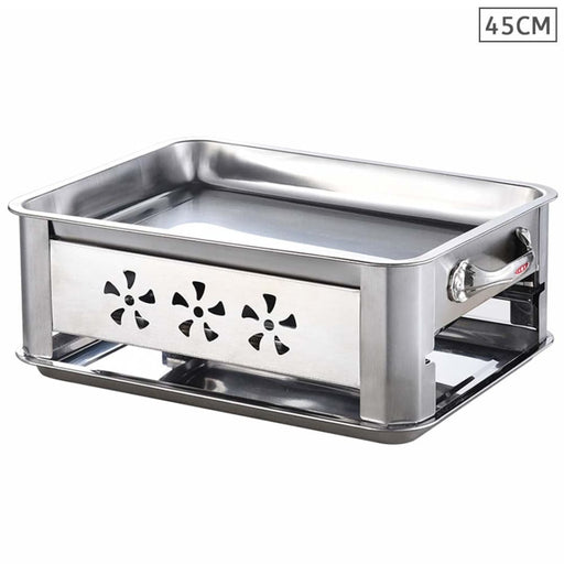 45cm Portable Stainless Steel Outdoor Chafing Dish Bbq Fish