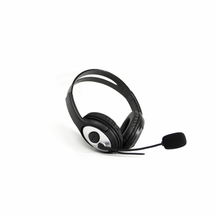 Headphones with Microphone by Coolbox Cooaum01 Black