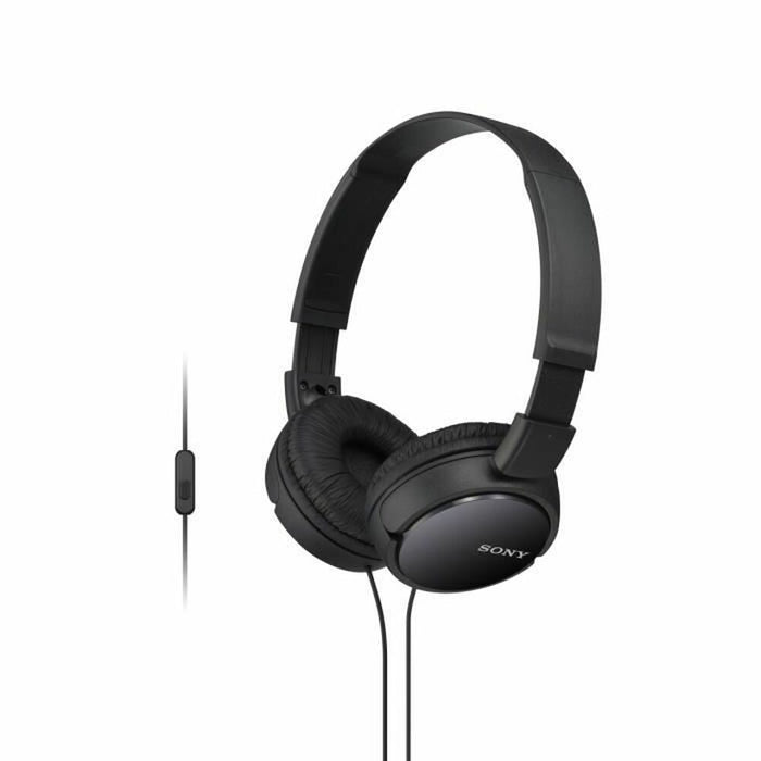 Headphones With Microphone By Sony Mdrzx110ApbCe7 Black