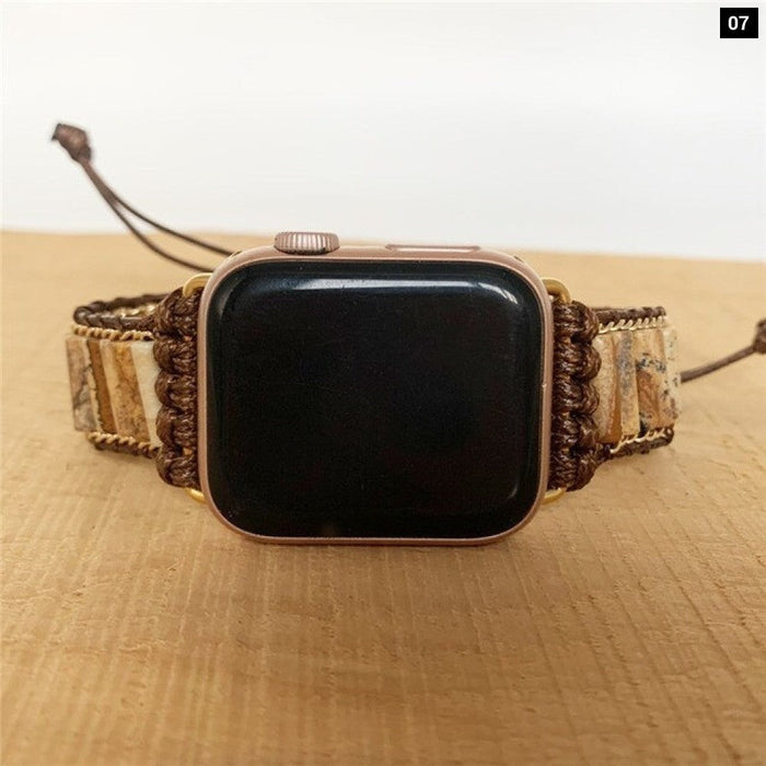Handmade Stone Bead Bohemia Strap for Apple Watch