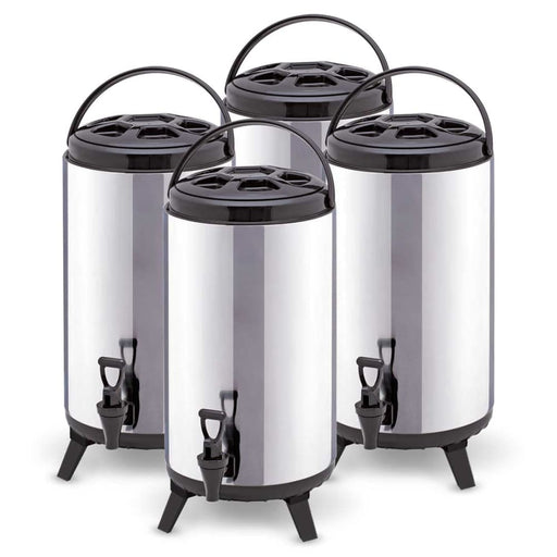 4x 10l Portable Insulated Cold Heat Coffee Tea Beer Barrel