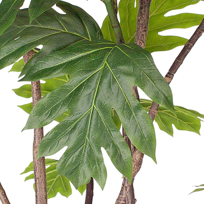 4x 120cm Artificial Natural Green Split-leaf Philodendron