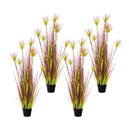 4x 120cm Green Artificial Indoor Potted Papyrus Plant Tree