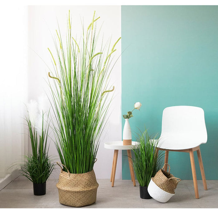 4x 150cm Green Artificial Indoor Potted Reed Grass Tree Fake
