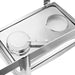 4x 4.5l Dual Tray Stainless Steel Roll Top Chafing Dish Food