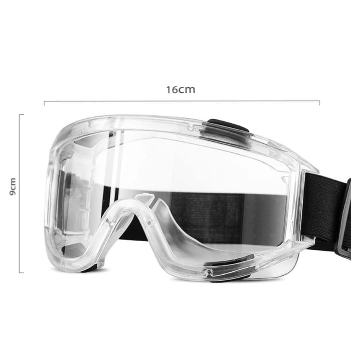 4x Clear Protective Eye Glasses Safety Windproof Lab Goggles