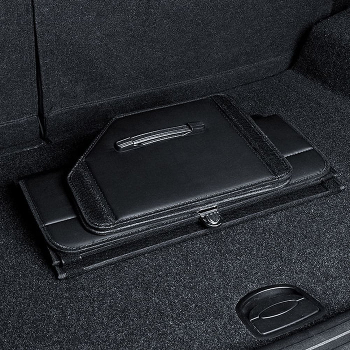 4x Leather Car Boot Collapsible Foldable Trunk Cargo