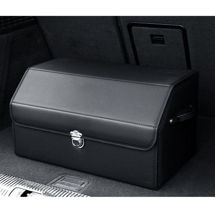 4x Leather Car Boot Collapsible Foldable Trunk Cargo 