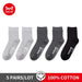 5 Pairs Black Business Men Socks Cotton New Style Casual