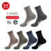 5 Pairs Cotton Socks Men’s Casual Tube Winter Warm Long