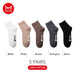 5 Pairs Men’s Cotton Casual Tube Socks Printing Winter