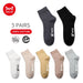 5 Pairs Men’s Cotton Casual Tube Socks Printing Winter