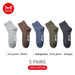 5 Pairs Men’s Cotton Casual Tube Socks Printing Winter