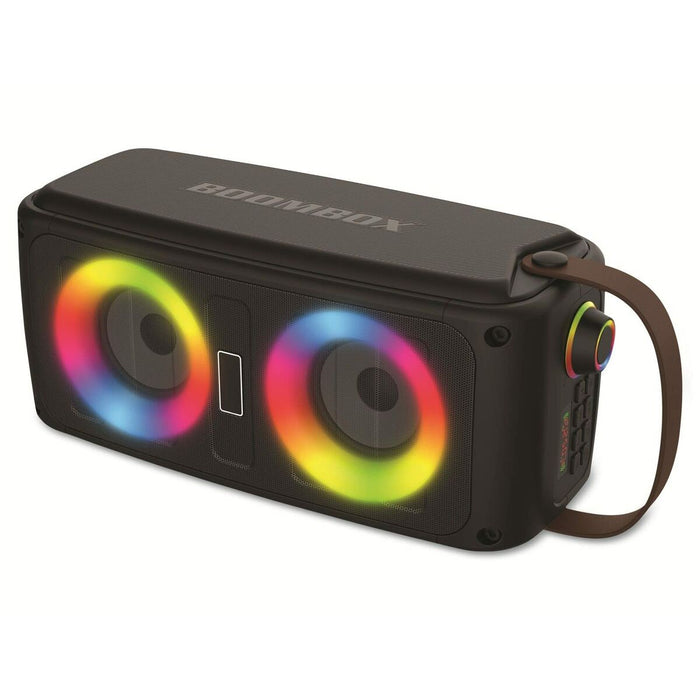 Portable Bluetooth Speakers By Denver Electronics Black Led Rgb