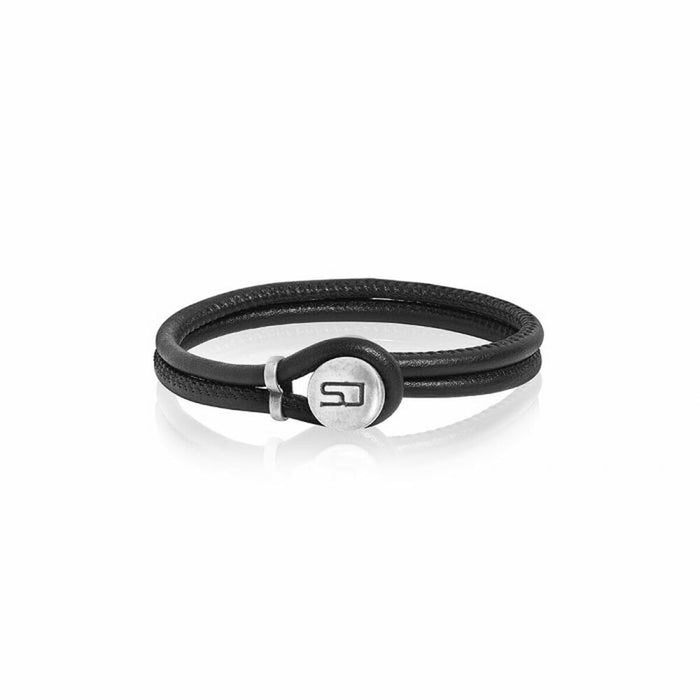 Ladies Bracelet Sif Jakobs BR458-BL-BK-19_5 Black Leather (19,5 cm)