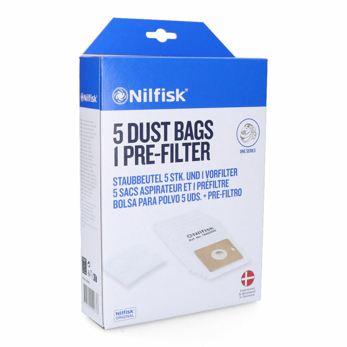 Replacement Bag For Vacuum Cleaner Sil.Ex Nilfisk 5 Units