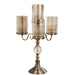 58cm 4-slots Glass Candlestick Candle Holder Stand Pillar