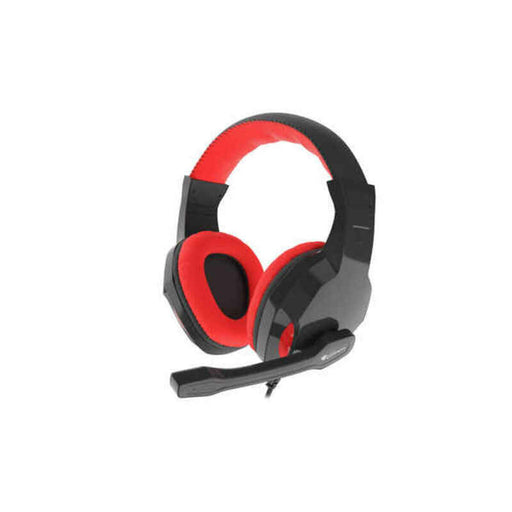 Headphones with Microphone by Genesis Nsg1437 Black Redblack