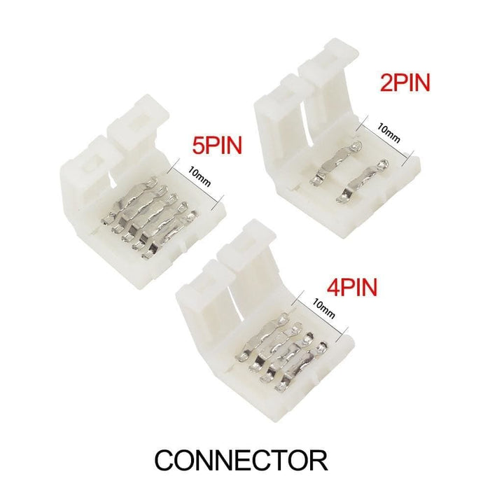 5pcs Free Soldering Led Connector 2pin 3pin 4pin 5pin l t x