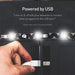 5v Usb Interface Rgb Led Light Strip Room With 3 Key