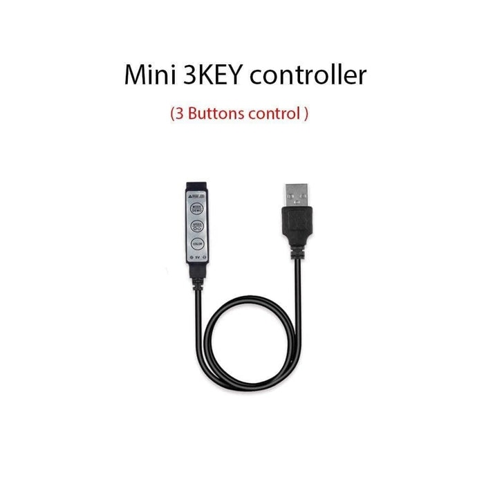 5v Usb Rgb Controller Rf Remote Ir Mini 3key For