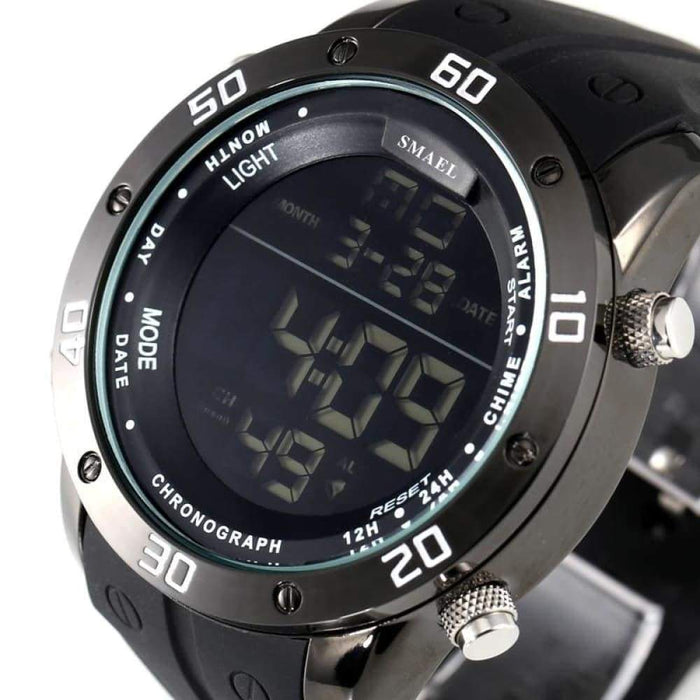 6 In 1 Men’s Automatic Led Digital Wrist Watch For Sports