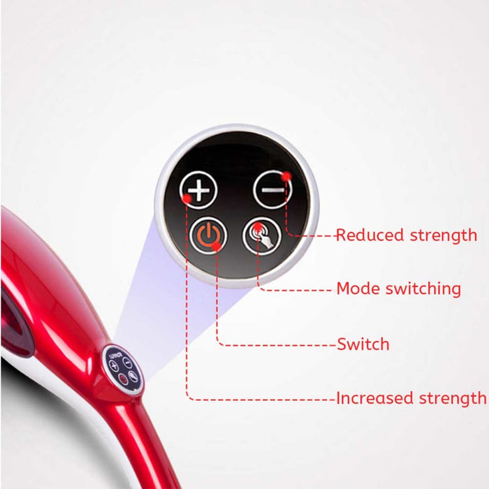 6 Heads Portable Handheld Massager Soothing Stimulate Blood