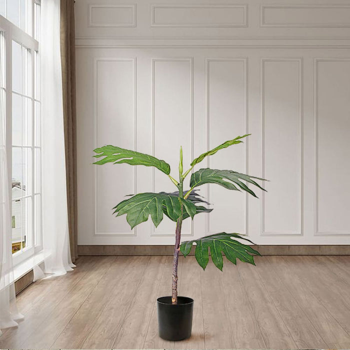 60cm Artificial Natural Green Split-leaf Philodendron Tree
