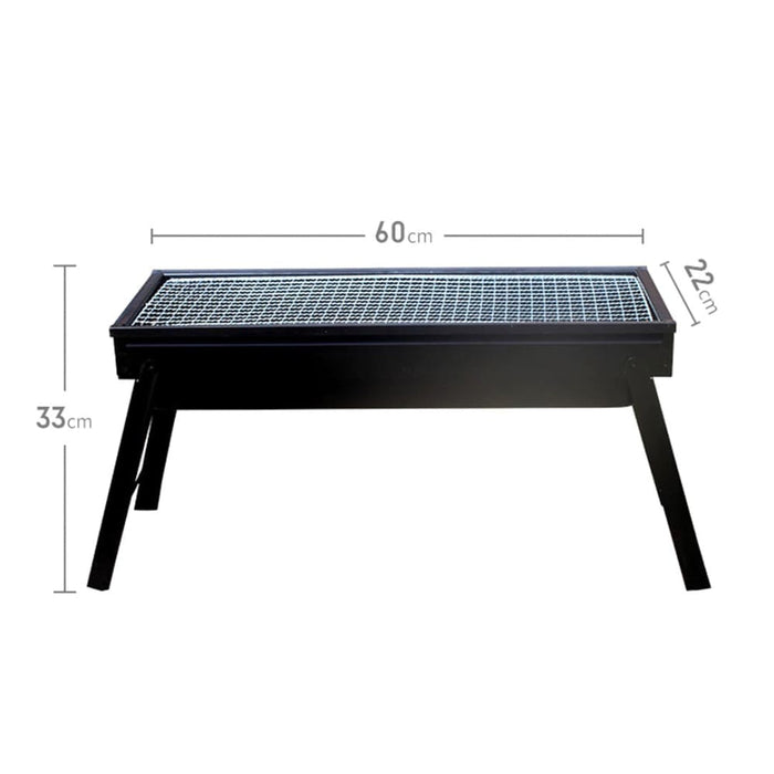 60cm Portable Folding Thick Box-type Charcoal Grill For