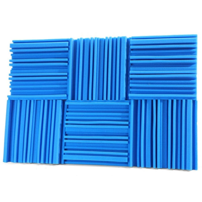 6 12 24pcs Acoustic Soundproof Foam Panel With Tapes