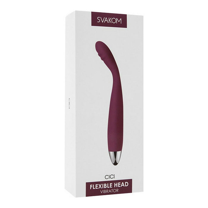 Cici Flexible Head Vibrator Violet By Svakom