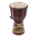 6in African Djembe Drum Hand-carved Solid-wood Goat-skin