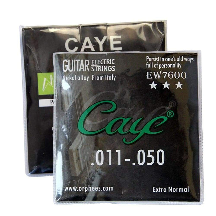 6pcset Caye Ew Electric Guitar Strings Metal Rock Hexagonal