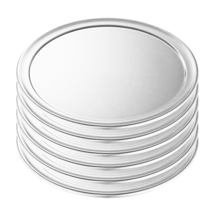 6x 12-inch Round Aluminum Steel Pizza Tray Home Oven Baking