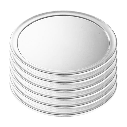 6x 9-inch Round Aluminum Steel Pizza Tray Home Oven Baking