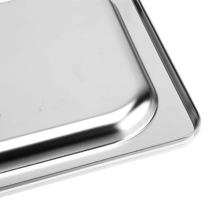 6x Gastronorm Gn Pan Lid Full Size 1 3 Stainless Steel Tray