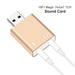 7.1 External Usb To Jack 3.5mm Headphone Adapter