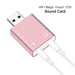 7.1 External Usb To Jack 3.5mm Headphone Adapter