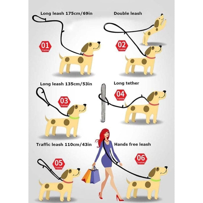 7 In 1 Multi-function Adjustable Dog Leash