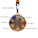 7 Chakra Energy Pendant Orgonite Necklace Reiki Yoga