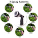 7 Pattern Metal Rear Multifunctional Water Nozzle