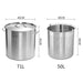 71l 18 10 Stainless Steel Stockpot With Perforated Stock Pot