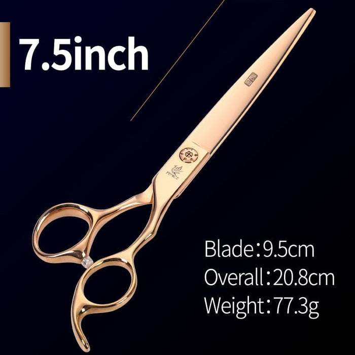 7 7.5 Inch Professional Pet Grooming Scissors for Dogs Cutting Scissors Gold Colour Pet
